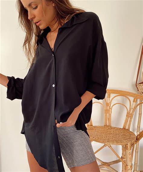 linen oversized shirt womens